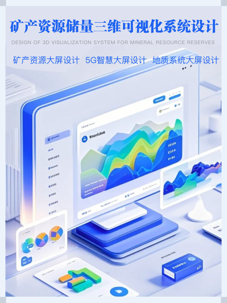 矿产资源大屏设计，5G智慧大屏设计，地质系统大屏设计
